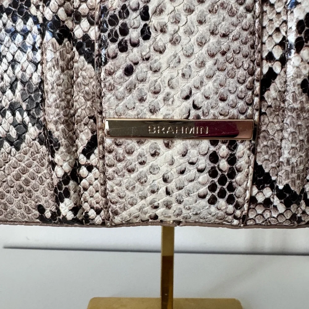 Brahmin Tabitha Beige Sandcastle Leather Shoulder NWT - Picture 3 of 15